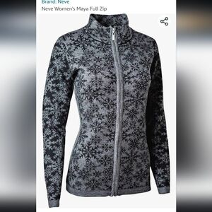 Neve Maya Snowflake Full Zip Sweater